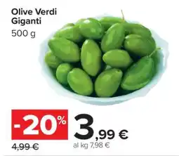 Carrefour Olive Verdi Giganti offerta