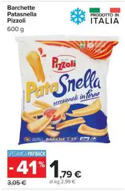 Carrefour Barchette Patasnella Pizzoli offerta