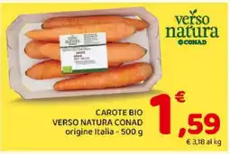 Conad CAROTE BIO VERSO NATURA CONAD offerta