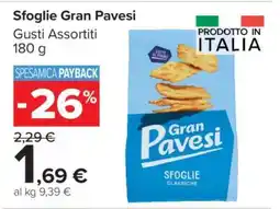 Carrefour Sfoglie Gran Pavesi offerta
