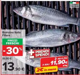 Carrefour Branzino Italia Filiera offerta