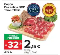 Carrefour Coppa Piacentina Dop Terre d’Italia offerta