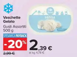 Carrefour Vaschette Gelato offerta