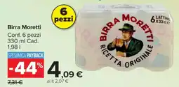 Carrefour BIRRA MORETTI offerta