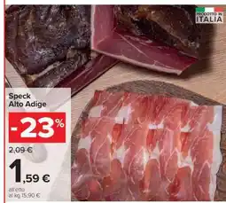 Carrefour Speck Alto Adige offerta