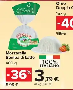 Carrefour Mozzarella Bomba di Latte offerta