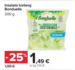 Carrefour Insalata Iceberg Bonduelle offerta