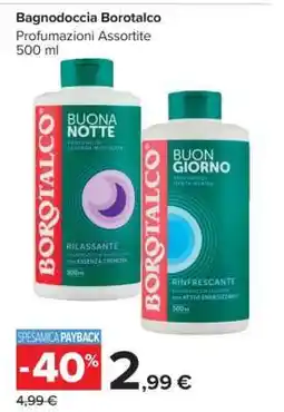 Carrefour Bagnodoccia Borotalco offerta