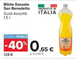 Carrefour Bibite Gassate San Benedetto offerta