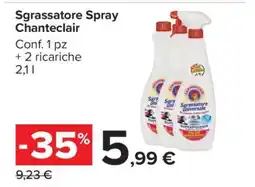 Carrefour Sgrassatore Spray Chanteclair offerta