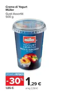 Carrefour Crema di Yogurt Müller offerta