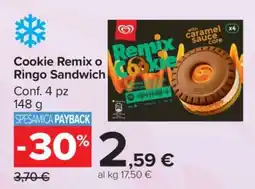 Carrefour Cookie Remix o Ringo Sandwich offerta