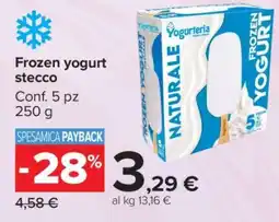 Carrefour Frozen yogurt stecco offerta