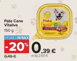 Carrefour Pate Cane Vitalive offerta