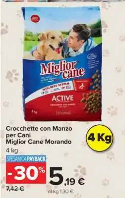 Carrefour Crocchette con Manzo per Cani Miglior Cane Morando offerta