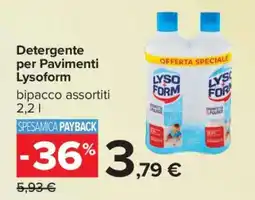 Carrefour Detergente per Pavimenti Lysoform offerta