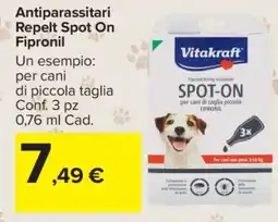 Carrefour Antiparassitari Repelt Spot On Fipronil offerta