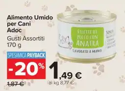 Carrefour ALIMENTO UMIDO PER CANI ADOC offerta