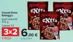 Carrefour Cereali Extra Kellogg's offerta