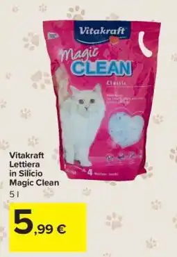 Carrefour Vitakraft Lettiera in Silicio Magic Clean offerta