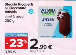 Carrefour Stecchi Ricoperti al Cioccolato Valsoia offerta
