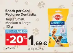 Carrefour Snack per Cani Pedigree Dentastix offerta