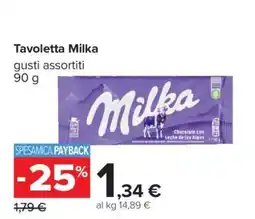 Carrefour Tavoletta Milka offerta