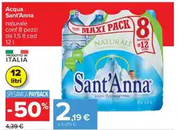 Carrefour ACQUA SANT'ANNA offerta