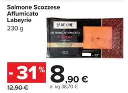 Carrefour Salmone Scozzese Affumicato Labeyrie offerta