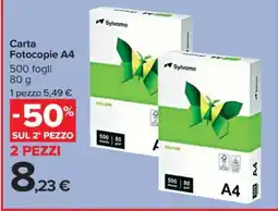 Carrefour Carta Fotocopie A4 offerta