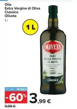 Carrefour Olio Extra Vergine di Oliva Classico Oliveta offerta