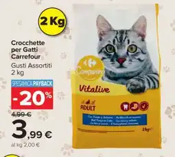 Carrefour Crocchette per Gatti Carrefour offerta