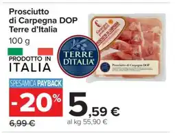 Carrefour Prosciutto di Carpegna DOP Terre d’Italia offerta