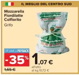 Carrefour Mozzarella Fiordilatte Colfiorito offerta