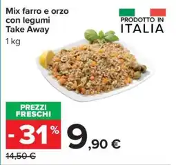 Carrefour Mix farro e orzo con legumi Take Away offerta