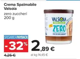 Carrefour Crema Spalmabile Valsoia offerta