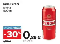 Carrefour Birra Peroni offerta
