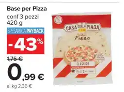 Carrefour BASE PER PIZZA offerta