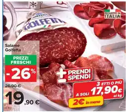 Carrefour Salame Golfetta offerta