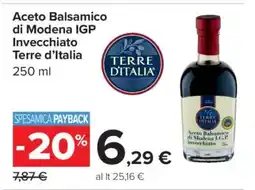 Carrefour Aceto Balsamico di Modena IGP invecchiato Terre d’Italia offerta