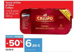 Carrefour Tonno all'olio di oliva Callipo offerta