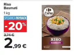 Carrefour RISO BASMATI offerta