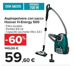 Carrefour Aspirapolvere con sacco Hoover H-Energy 500 offerta