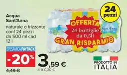 Carrefour ACQUA SANT'ANNA offerta