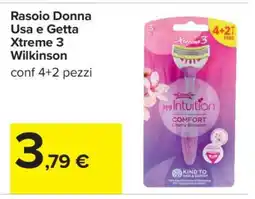 Carrefour Rasoio Donna Usa e Getta Xtreme 3 Wilkinson offerta