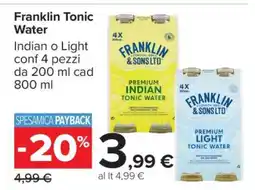 Carrefour Franklin Tonic Water offerta