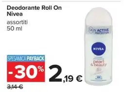Carrefour Deodorante Roll-On Nivea offerta