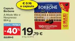 Carrefour Capsule Borbone offerta