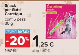 Carrefour Snack per Gatti Carrefour offerta