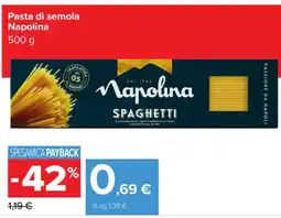 Carrefour Pasta di semola Napolina offerta
